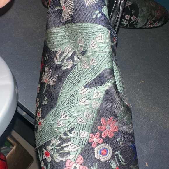 Vince Camuto Black Floral Embroidered Ankle Boots - Picture 4 of 10